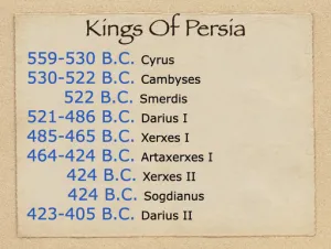 Ezra 4 - Kings Of Persia