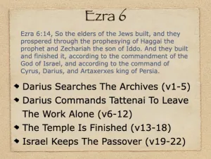 Ezra 6 Outline