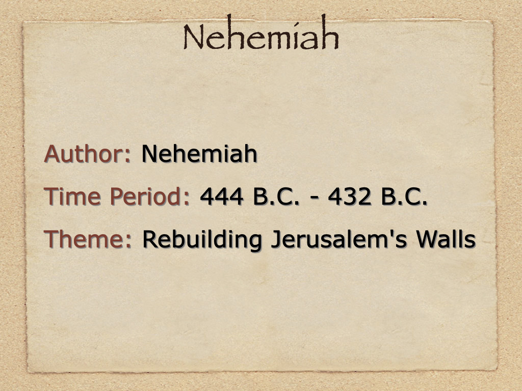 Nehemiah on FerventWord