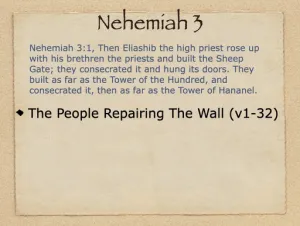 Nehemiah 3 Outline