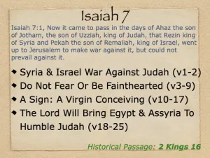 Isaiah 7 Outline