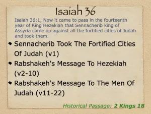 Isaiah 36 Outline