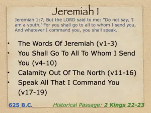 Jeremiah 1 Outline