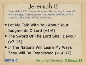 Jeremiah 12 Outline