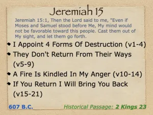Jeremiah 15 Outline