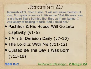 Jeremiah 20 Outline