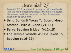 Jeremiah 27 Outline