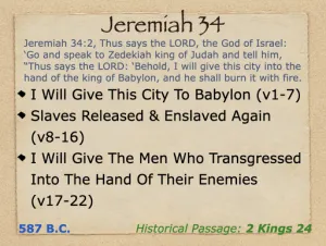 Jeremiah 34 Outline