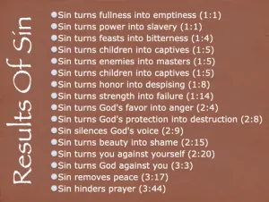Lamentations 3 Results Of Sin