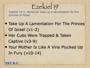 Ezekiel 19 Outline