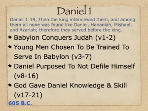 Daniel 1 Outline
