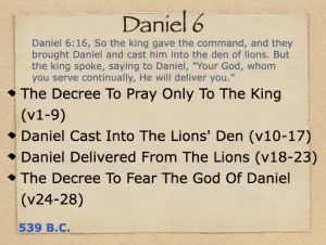 Daniel 6 Outline