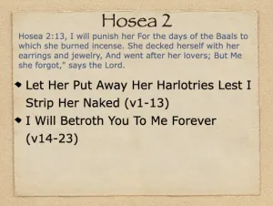 Hosea 2 Outline