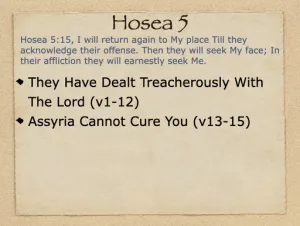 Hosea 5 Outline