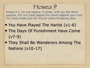 Hosea 9 Outline