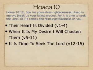 Hosea 10 Outline