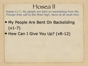 Hosea 11 Outline