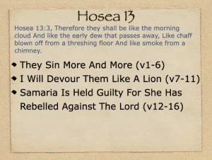 Hosea 13 Outline