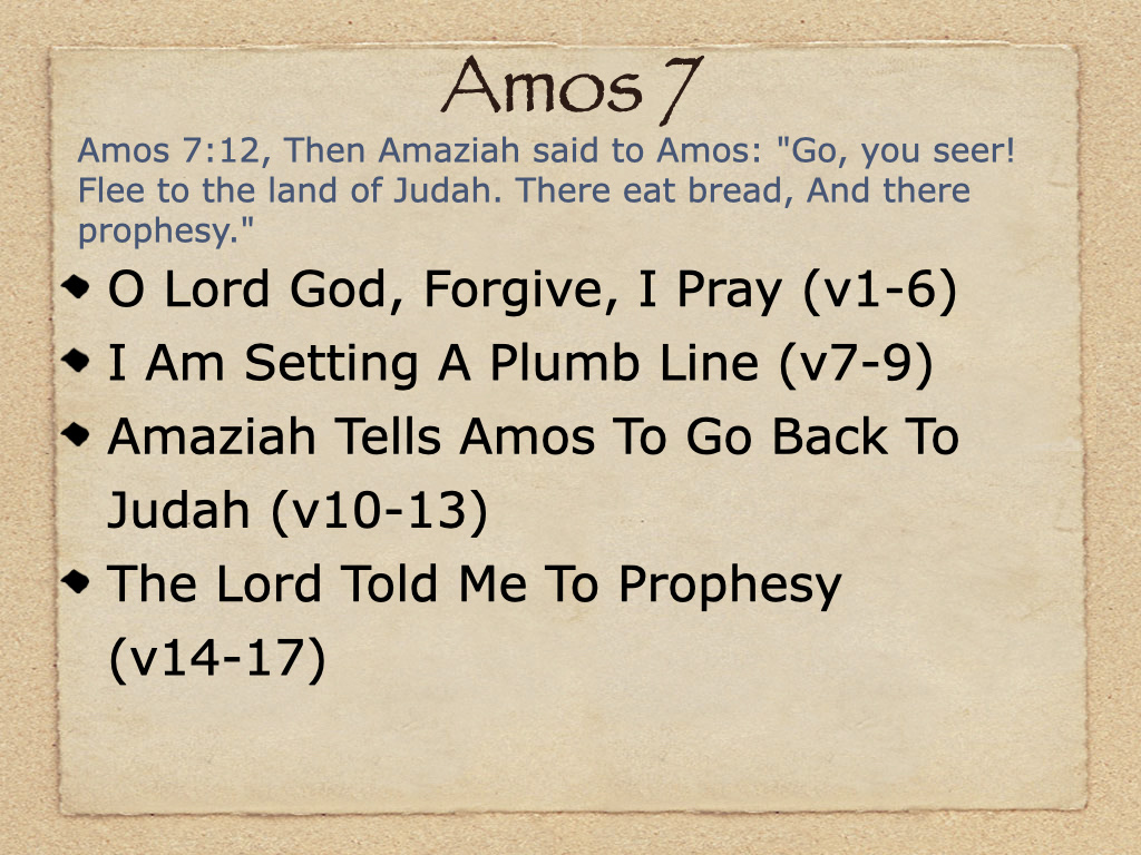 Study Amos 7 on FerventWord