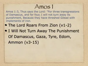 Amos 1 Outline