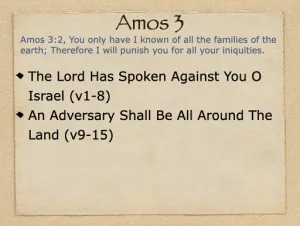 Amos 3 Outline