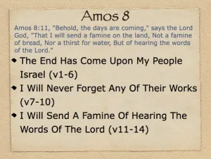 Amos 8 Outline
