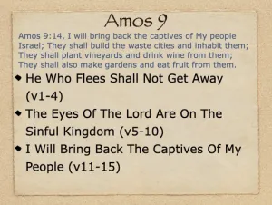 Amos 9 Outline