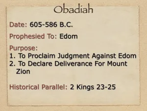 Obadiah 0-1 - Book Introduction
