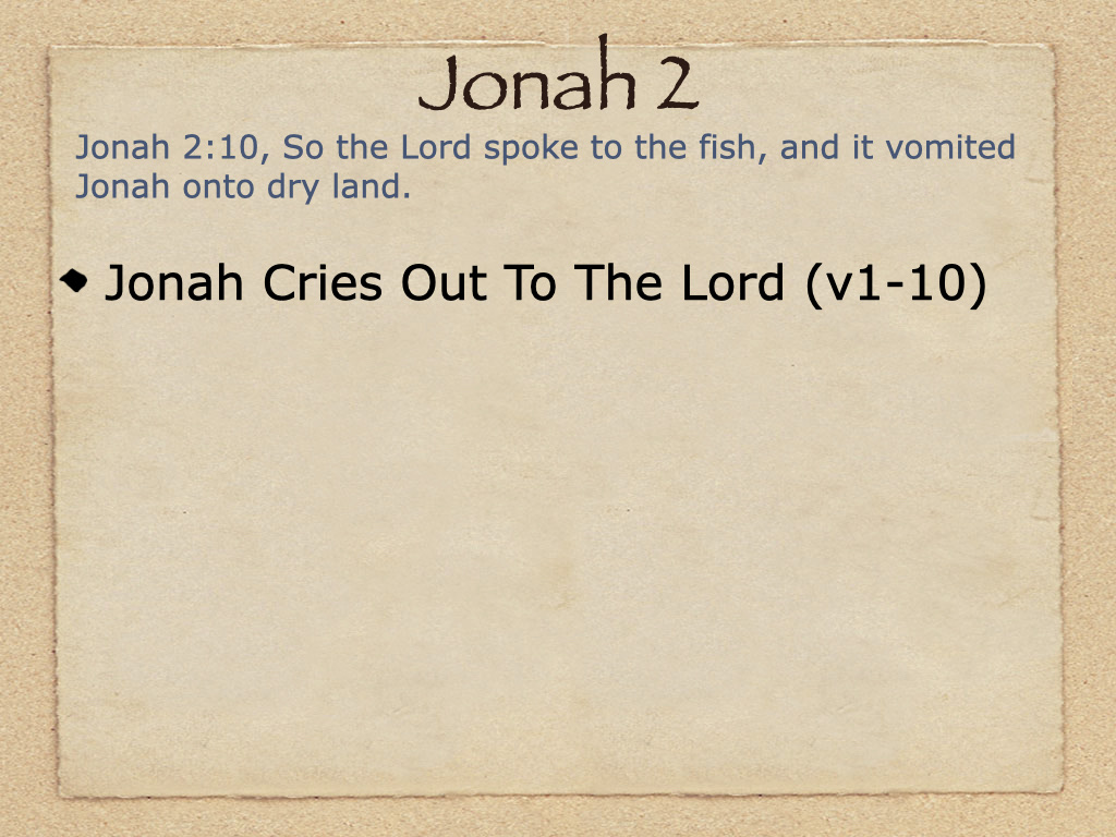 Study Jonah 2 on FerventWord
