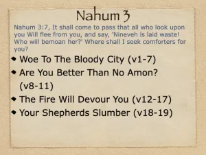 Nahum 3 Outline