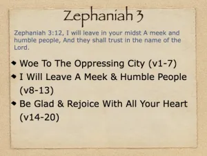 Zephaniah 3 Outline