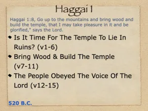 Haggai 1 Outline