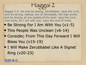 Haggai 2 Outline