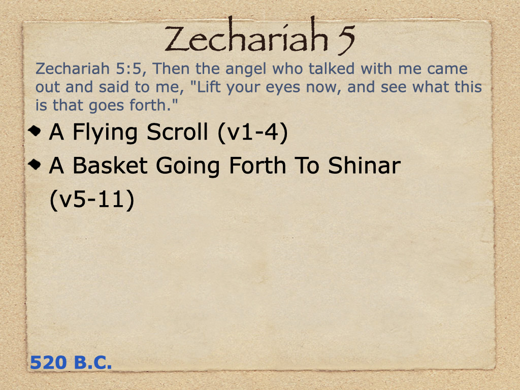 Study Zechariah 5 on FerventWord