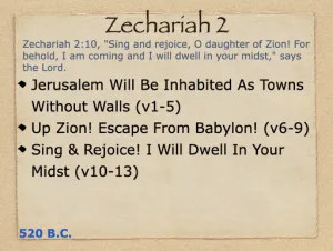 Zechariah 2 Outline