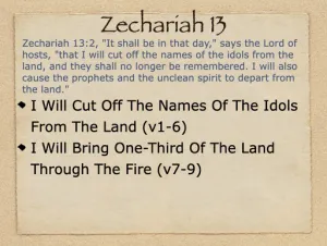 Zechariah 13 Outline