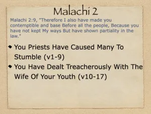 Malachi 2 Outline