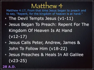 Matthew 4 Outline