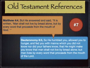 Matthew 4 Old Testament References 7
