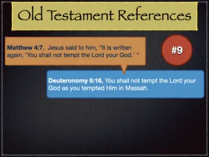 Matthew 4 Old Testament References 9