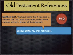 Matthew 5 Old Testament References 12