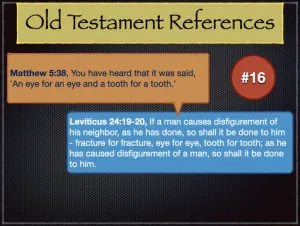 Matthew 5 Old Testament References 16