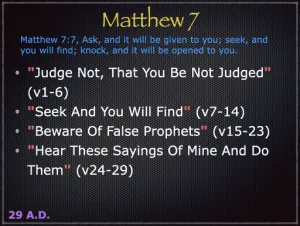 Matthew 7 Outline