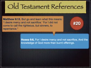 Matthew 9 Old Testament References 20