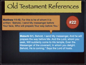 Matthew 11 Old Testament References 22