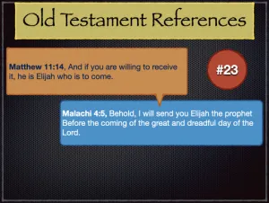 Matthew 11 Old Testament References 23