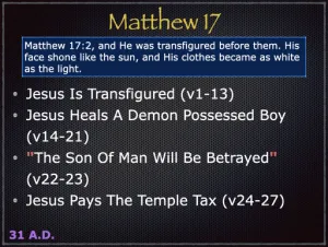 Matthew 17 Outline