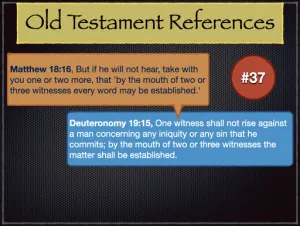 Matthew 18 Old Testament References 37
