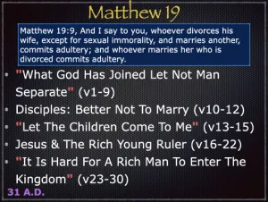 Matthew 19 Outline