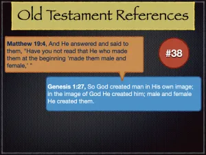 Matthew 19 Old Testament References 38